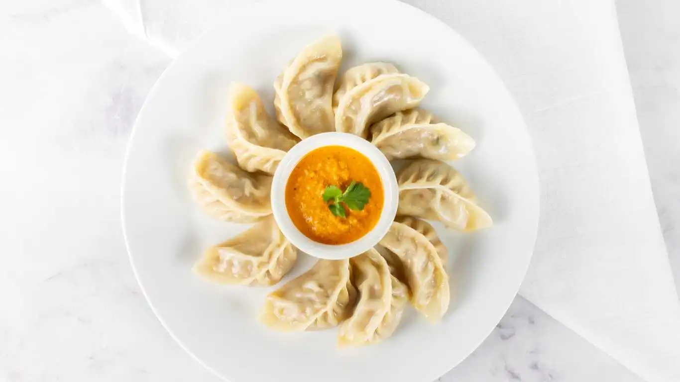 Chicken Momos at New Everest Indian Multi Kitchen & Bar on Whyte Ave Edmonton, AB